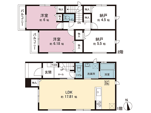 新築戸建 千葉市中央区東千葉３丁目 千葉都市モノレール作草部駅 3,490万円