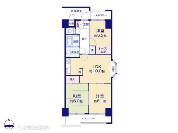 中古マンション 東京都板橋区舟渡３丁目19-7 JR埼京線浮間舟渡駅 4,580万円