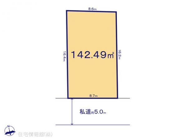 土地 千葉県鎌ケ谷市鎌ケ谷９丁目356-33 京成松戸線鎌ケ谷大仏駅 2,150万円