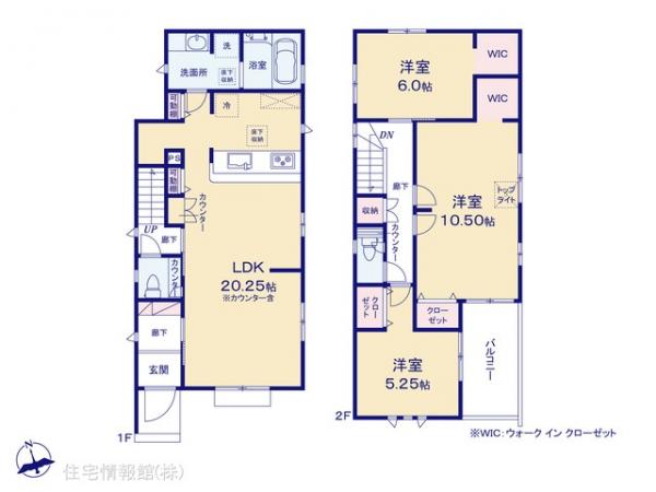 新築戸建 埼玉県東松山市松本町１丁目2-23 東武東上線東松山駅 3,398万円