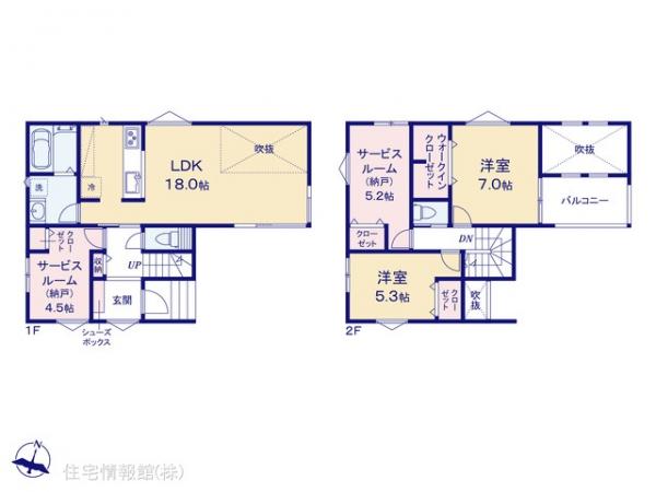 新築戸建 埼玉県越谷市伊原２丁目3-25 東武伊勢崎線新田駅 3,880万円