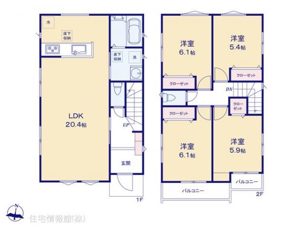 新築戸建 千葉県柏市つくしが丘２丁目 東武野田線新柏駅 4,280万円