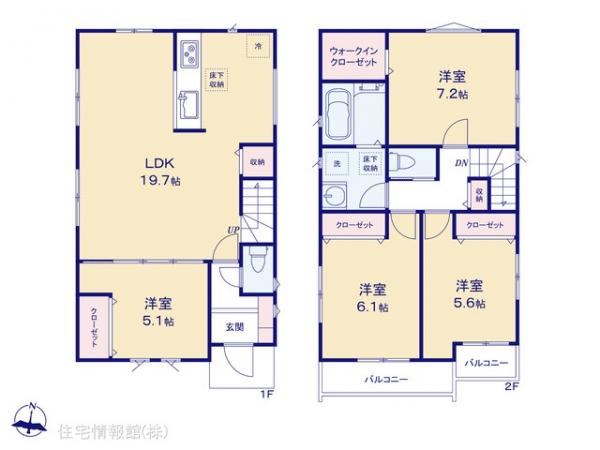 新築戸建 千葉県柏市つくしが丘２丁目8-6 東武野田線新柏駅 4,180万円