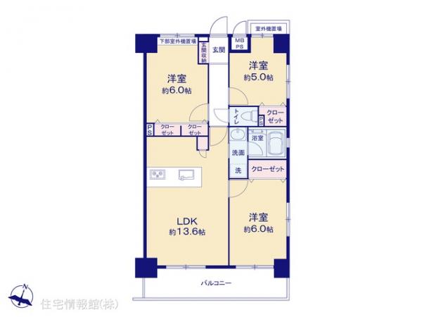 中古マンション 東京都江戸川区松江１丁目5-16 都営新宿線船堀駅 4,798万円