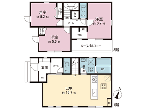 新築戸建 大和市西鶴間７丁目 小田急江ノ島線鶴間駅 4,880万円