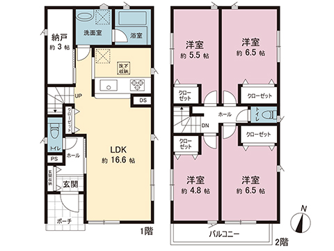 新築戸建 藤沢市城南２丁目 JR東海道本線(東京〜熱海)辻堂駅 4,680万円