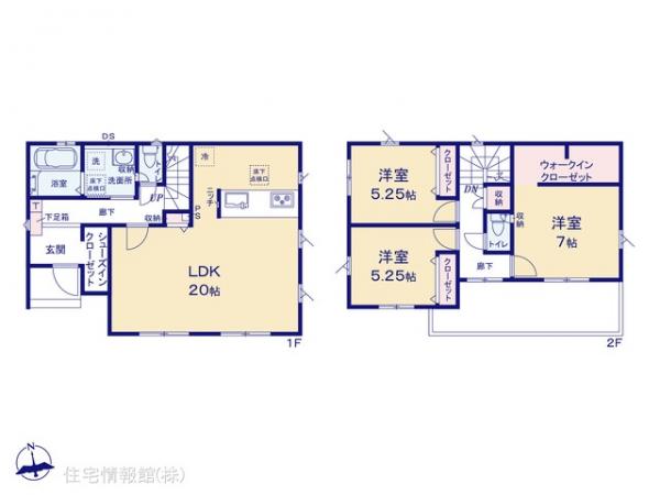 新築戸建 埼玉県北足立郡伊奈町栄２丁目86 埼玉新都市交通伊奈線沼南駅 3,299万円