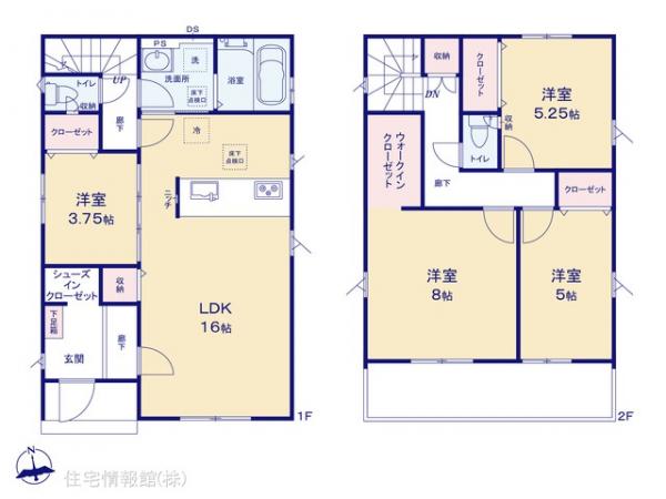 新築戸建 埼玉県北足立郡伊奈町栄２丁目86 埼玉新都市交通伊奈線沼南駅 3,799万円