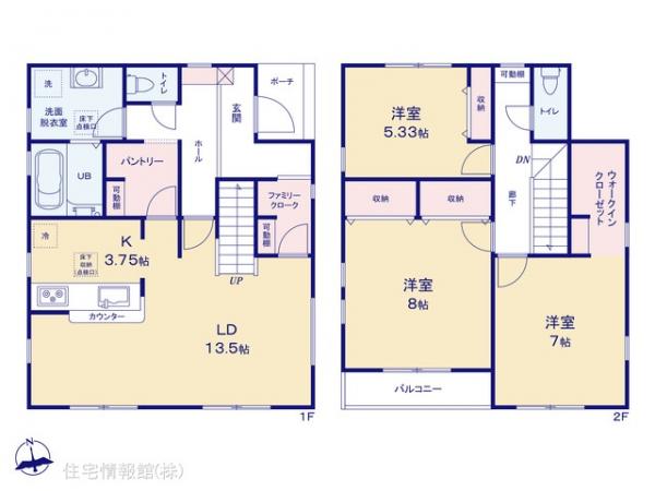 新築戸建 東京都八王子市上壱分方町425-1 JR中央線西八王子駅 2,899万円