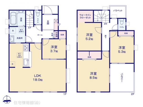 新築戸建 埼玉県東松山市五領町1-12 東武東上線東松山駅 3,080万円