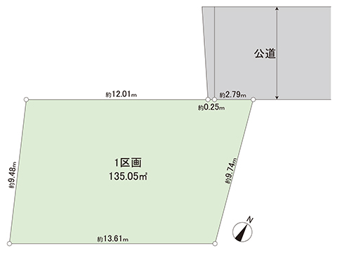 土地 清瀬市下清戸４丁目 JR武蔵野線東所沢駅 3,080万円