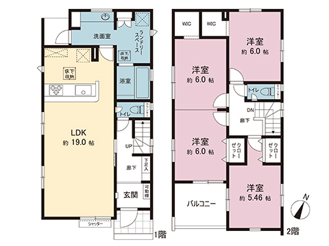 新築戸建 宇都宮市清原台３丁目 宇都宮芳賀ライト線ゆいの杜中央駅 3,898万円