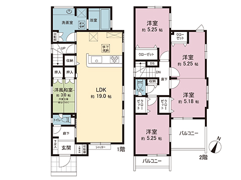 新築戸建 宇都宮市清原台３丁目 宇都宮芳賀ライト線ゆいの杜中央駅 4,098万円