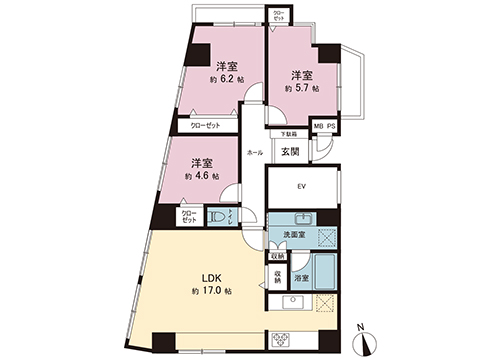 中古マンション 福生市大字福生 JR青梅線福生駅 2,180万円