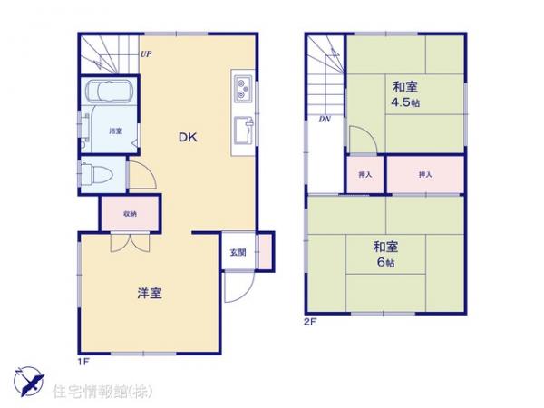 中古戸建 埼玉県鶴ヶ島市大字下新田572-111 東武東上線坂戸駅 780万円