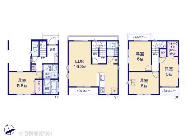 新築戸建 埼玉県川口市芝西１丁目28-34 JR京浜東北線蕨駅 4,680万円