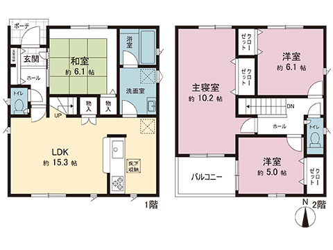 新築戸建 平塚市御殿４丁目 JR東海道本線(東京〜熱海)平塚駅 3,480万円