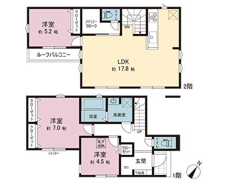 新築戸建 相模原市中央区上溝３丁目 JR相模線上溝駅 3,380万円