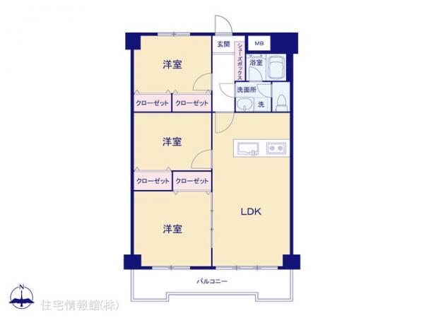 中古マンション 埼玉県越谷市瓦曽根２丁目8-53 JR武蔵野線南越谷駅 3,080万円