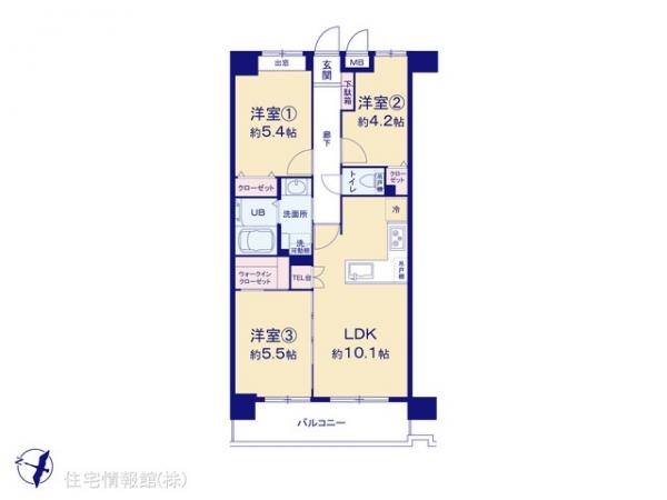 中古マンション 神奈川県横浜市磯子区岡村３丁目24-8 横浜市営地下鉄ブルーライン蒔田駅 3,280万円