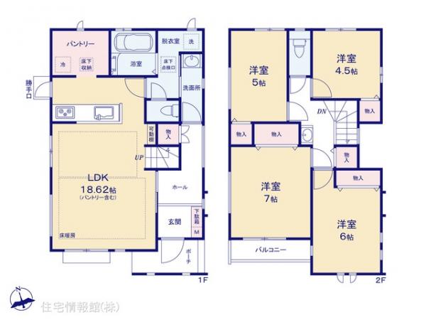 新築戸建 東京都小金井市緑町５丁目9-19 JR中央線武蔵小金井駅 8,990万円