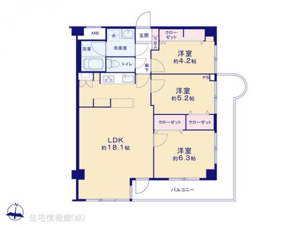 中古マンション 神奈川県川崎市中原区田尻町23-1 JR南武線平間駅 5,998万円