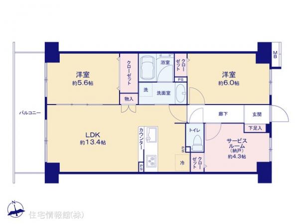 中古マンション 東京都西東京市向台町４丁目21-35 西武新宿線田無駅 4,599万円