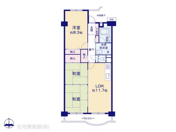 中古マンション 千葉県松戸市新松戸北２丁目11-1 千代田常磐線新松戸駅 1,680万円