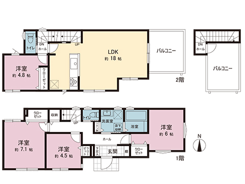 新築戸建 横浜市戸塚区下倉田町 JR京浜東北線本郷台駅 4,380万円
