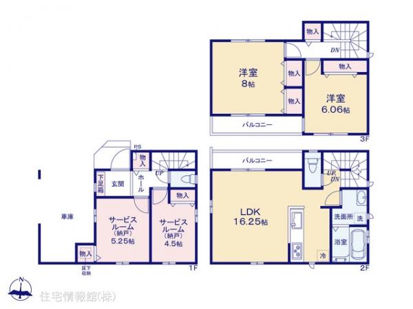 新築戸建 埼玉県さいたま市中央区下落合５丁目17-8 JR埼京線与野本町駅 5,590万円
