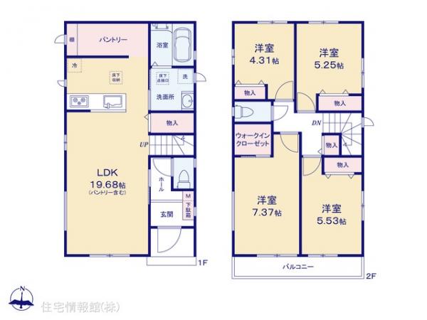 新築戸建 千葉県松戸市和名ケ谷582-1 京成松戸線みのり台駅 4,290万円
