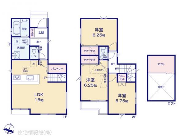 新築戸建 埼玉県新座市野寺３丁目12-7 西武池袋線ひばりヶ丘駅 3,499万円