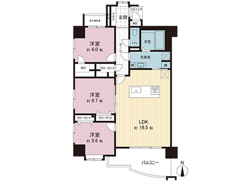 中古マンション 府中市紅葉丘２丁目 西武多摩川線多磨駅 5,290万円