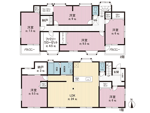 中古戸建 越谷市大字弥十郎 東武伊勢崎線大袋駅 3,699万円