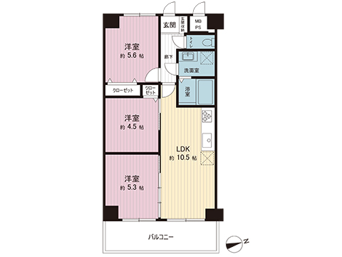 中古マンション 大和市深見 小田急江ノ島線大和駅 2,399万円