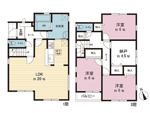 新築戸建 柏市酒井根７丁目 千代田常磐線南柏駅 3,490万円
