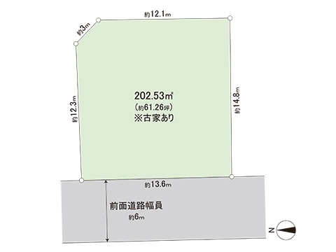 土地 町田市つくし野１丁目 東急田園都市線つくし野駅 6,480万円