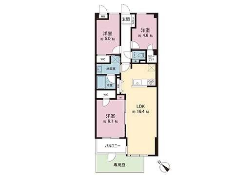 中古マンション 川崎市麻生区片平４丁目 小田急線柿生駅 2,199万円