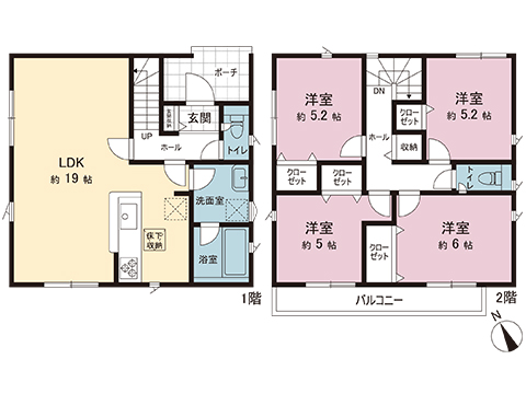 新築戸建 横浜市戸塚区南舞岡４丁目 横浜市営地下鉄ブルーライン舞岡駅 5,180万円