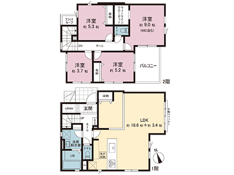 新築戸建 柏市松ケ崎 千代田常磐線北柏駅 3,499万円