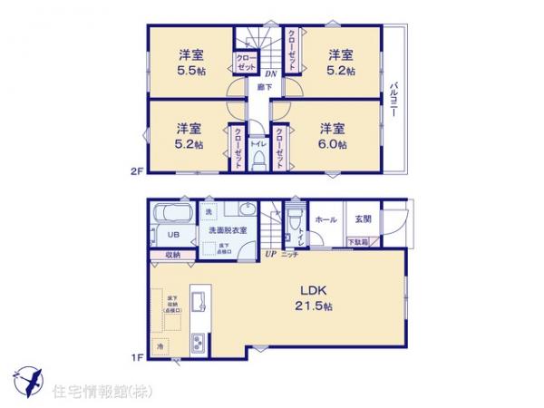 新築戸建 東京都清瀬市中清戸２丁目718-28 西武池袋線清瀬駅 5,580万円