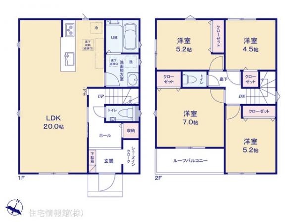 新築戸建 東京都清瀬市中清戸２丁目718-28 西武池袋線清瀬駅 5,680万円