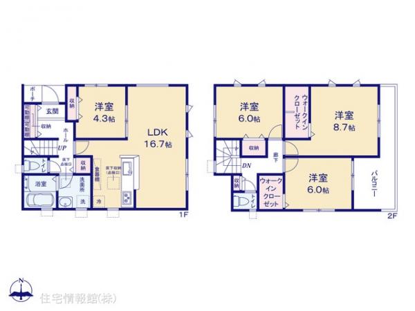 新築戸建 埼玉県越谷市蒲生東町17-11 東武伊勢崎線蒲生駅 4,380万円