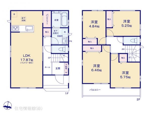 新築戸建 埼玉県川口市青木３丁目91-1 埼玉高速鉄道南鳩ケ谷駅 5,440万円