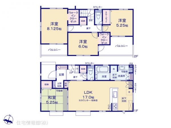新築戸建 埼玉県上尾市大字小泉379-39 JR高崎線上尾駅 4,498万円