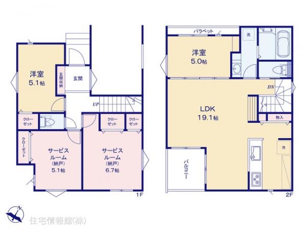 新築戸建 埼玉県川口市鳩ヶ谷本町４丁目9 埼玉高速鉄道鳩ケ谷駅 4,860万円