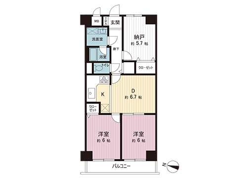 中古マンション 相模原市中央区相模原２丁目 JR横浜線相模原駅 2,080万円