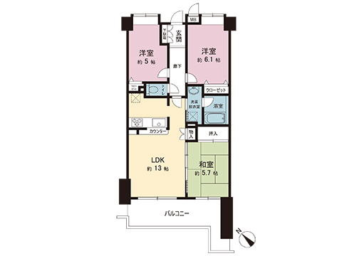 レヴィールファミリア上溝 間取り図