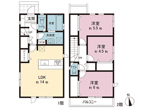 新築戸建 府中市新町２丁目 JR中央線国分寺駅 5,480万円