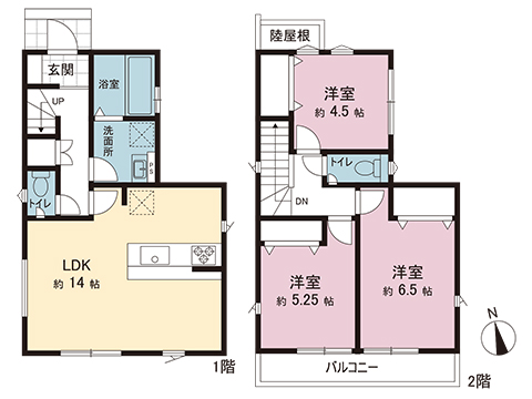 新築戸建 府中市新町２丁目 JR中央線武蔵小金井駅 5,380万円